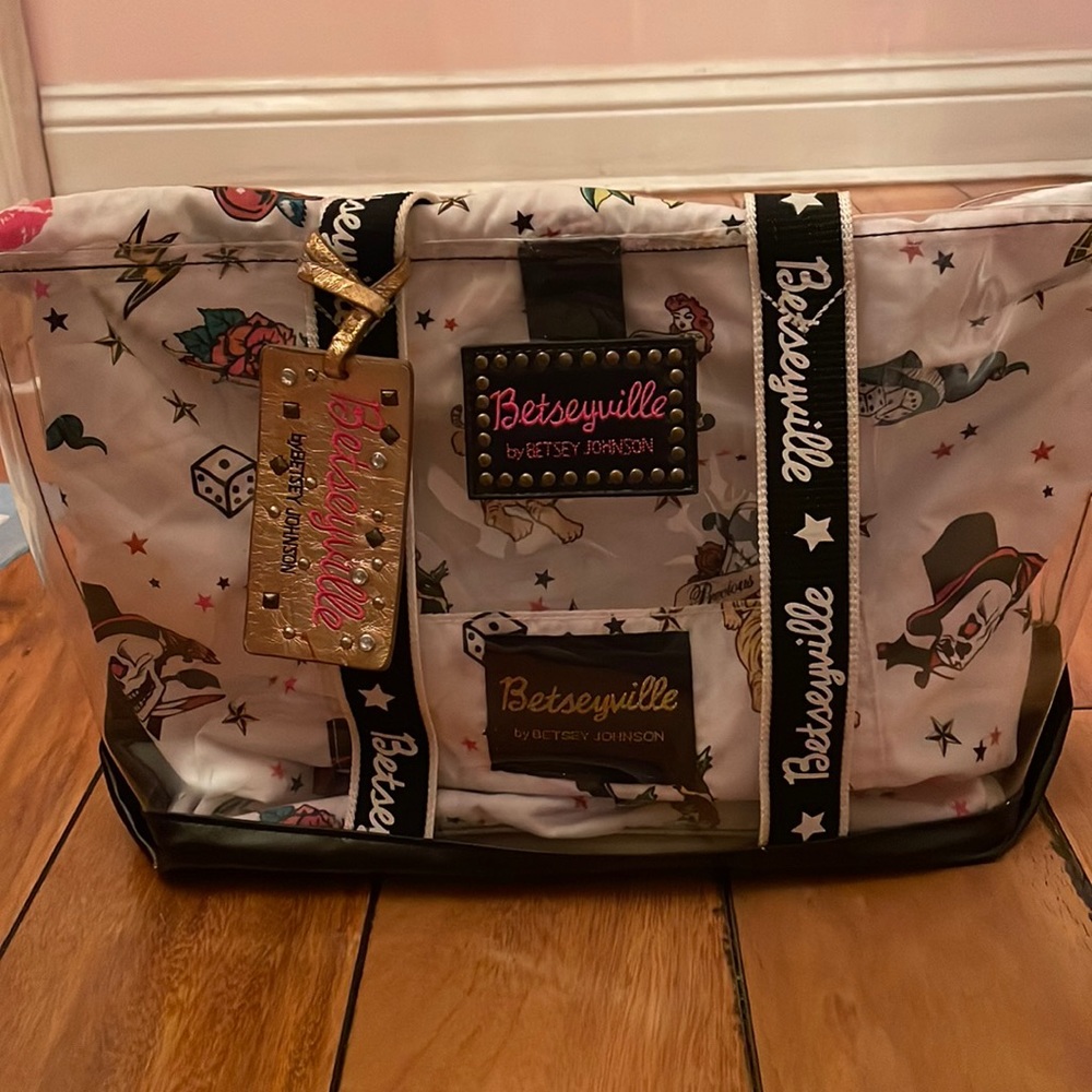 Betsey Johnson Betseyville nylon bag.